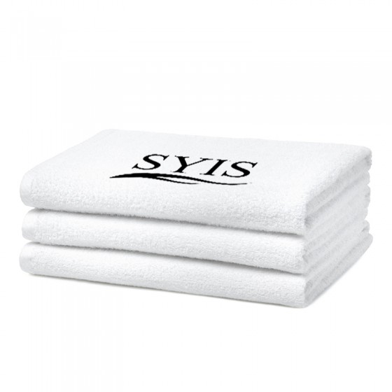 SYIS Ręcznik frotte z logo 50x90 - biały