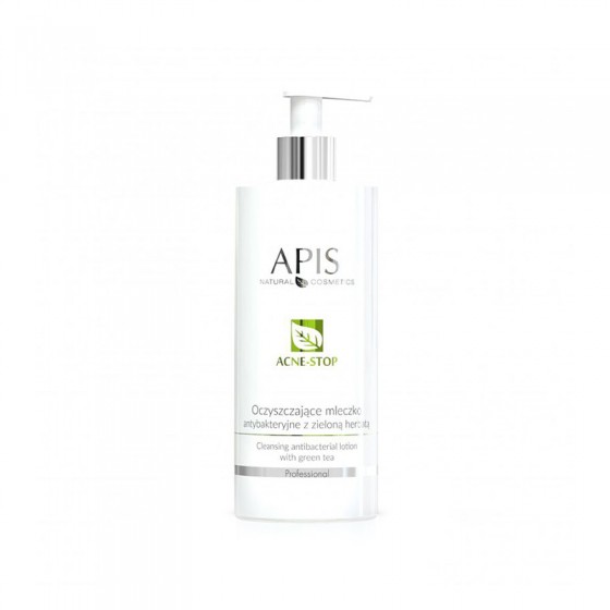 APIS Acne-Stop oczyszczające mleczko antybakt. z zieloną herbatą 500ml