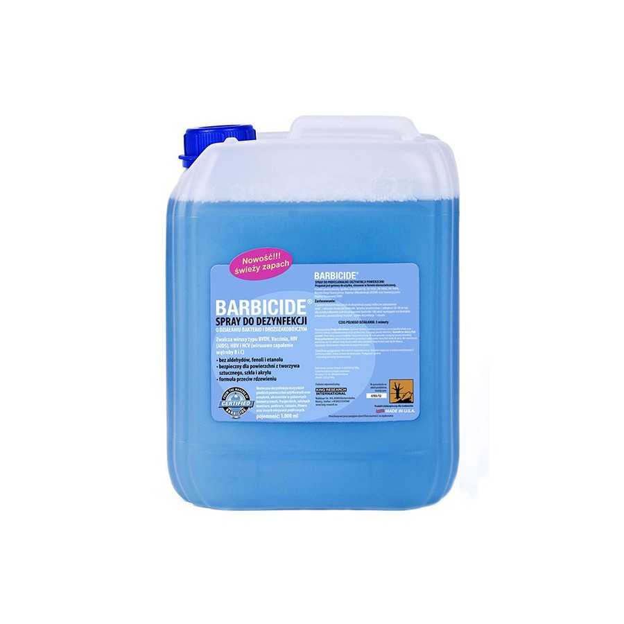 BARBICIDE Spray do dezynfekcji wszystkich powierzchni zapachowy - uzupełnienie 5 L