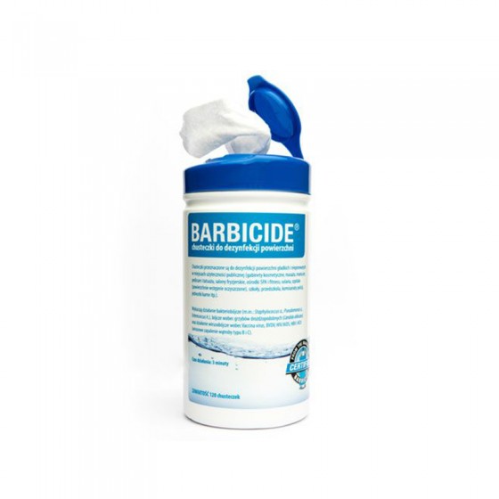 BARBICIDE WIPES Chusteczki do dezynfekcji powierzchni 120 szt.