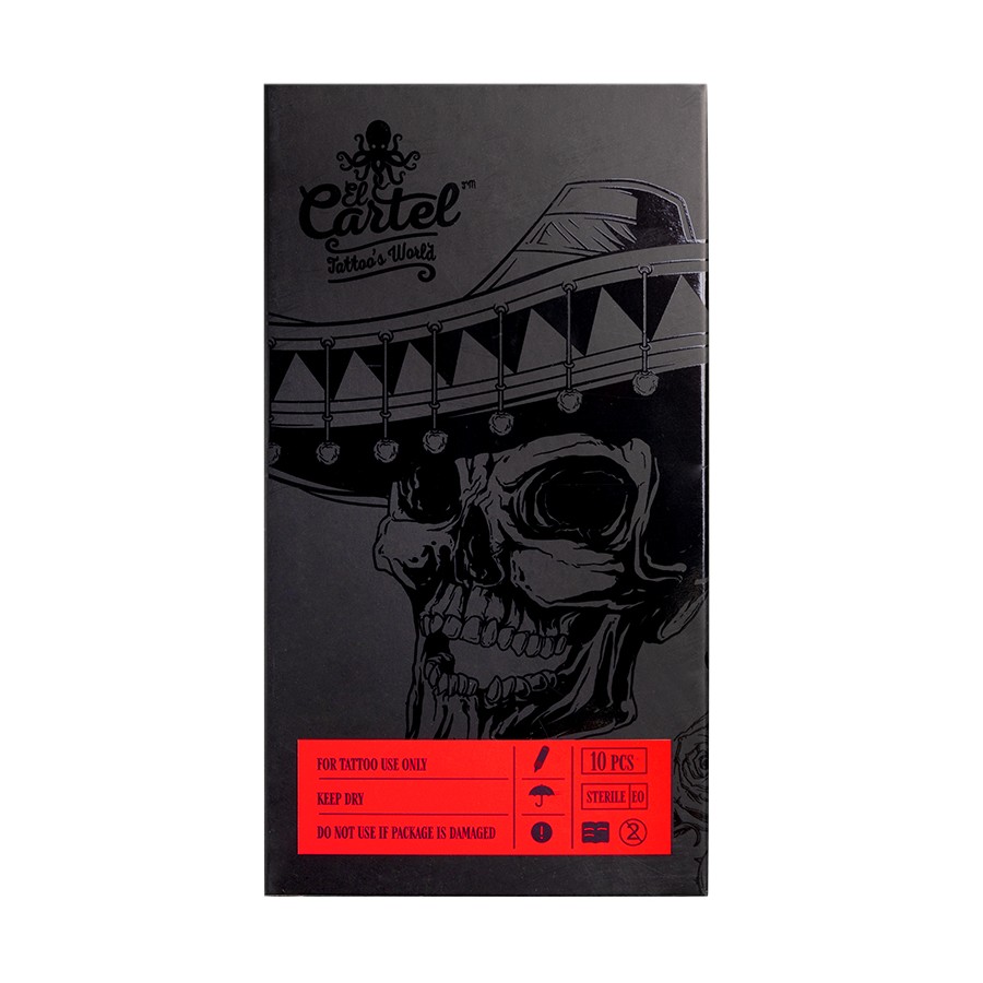 Igły Kartridże do tatuażu El Cartel 0.35mm 3RS Shader 10 szt.