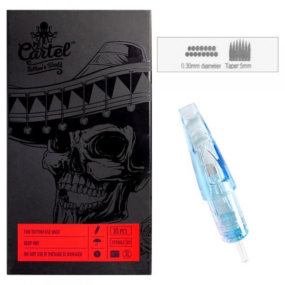 Igły Kartridże do tatuażu El Cartel 0.30mm 15 Soft Edge Magnum LT 10 szt.