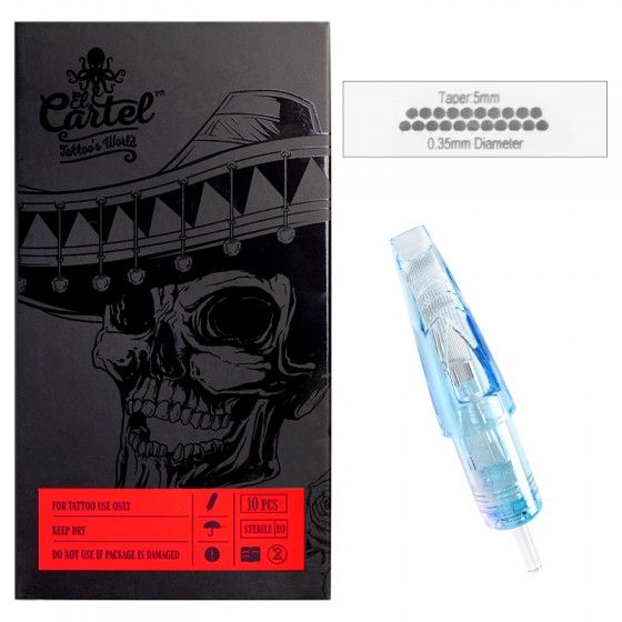 Igły Kartridże do tatuażu El Cartel 0.35mm 21 Soft Edge Magnum LT 10 szt.