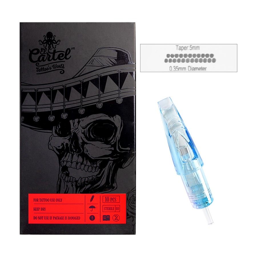 Igły Kartridże do tatuażu El Cartel 0.35mm 23 Soft Edge Magnum LT 10 szt.
