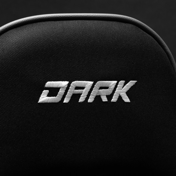 Fotel Gamingowy DARK materiałowy Czarny / Ciemno szary