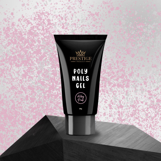 POLY NAILS GEL - Milky Pink 30g